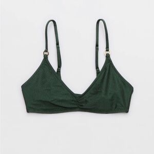 Aerie Shine Rib Bikini Top